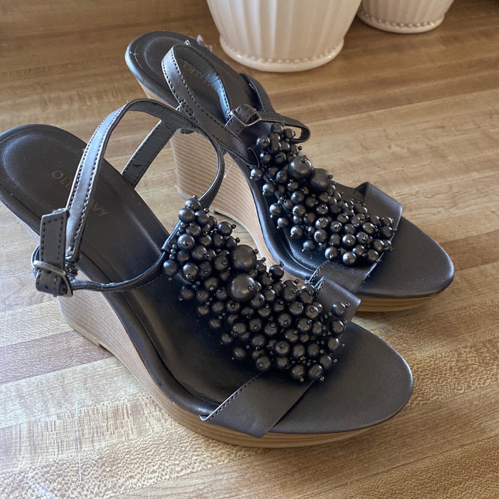 Old Navy bauble wedges.